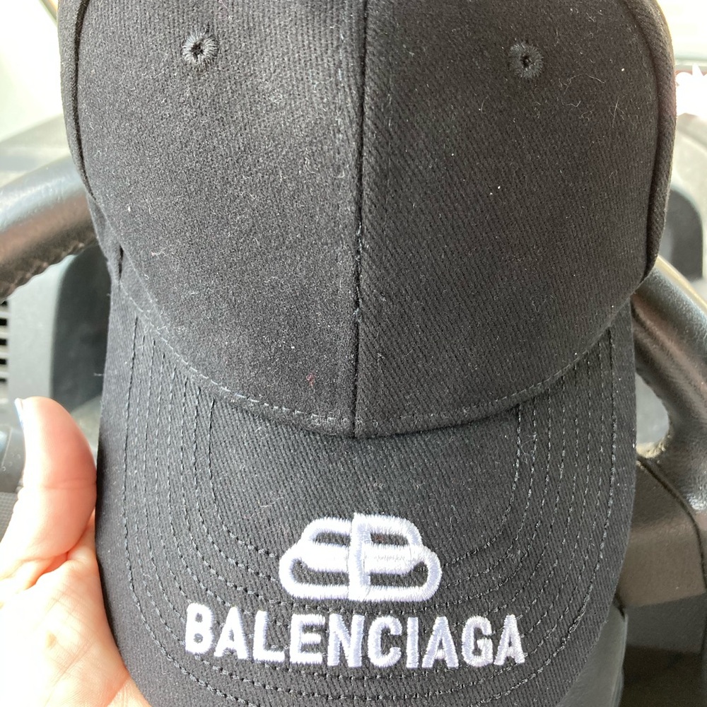 Balenciaga black ball cap